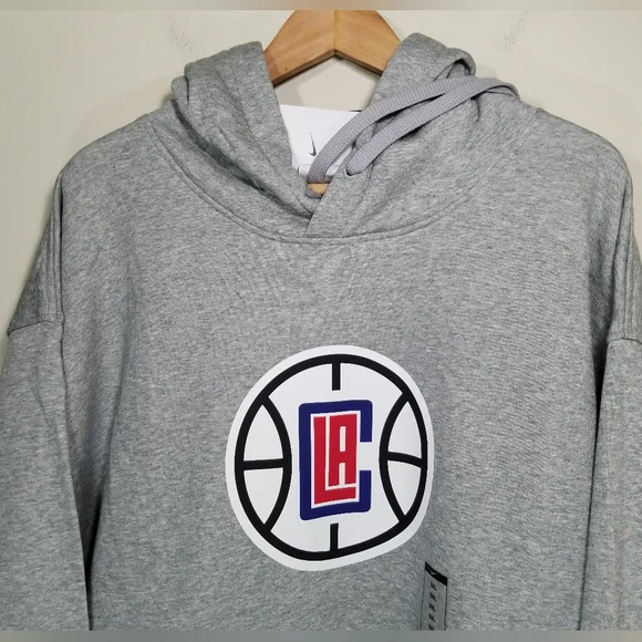 Nike Los Angeles Clippers NBA 75th Anniversary Gray Pullover Hoodie Men’s 3XL - Picture 3 of 5